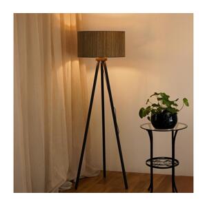 Brilagi Brilagi - Stojací lampa BOSTON ROLLER 1xE27/15W/230V hnědá/zlatá