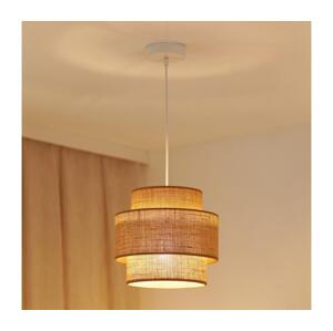 Brilagi Brilagi - Lustr na lanku SPACE YUTE 1xE27/15W/230V pr. 25 cm béžová/bílá