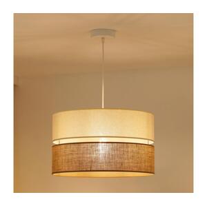 Brilagi Brilagi - Lustr na lanku ROYAL YUTE 1xE27/15W/230V pr. 40 cm béžová/krémová