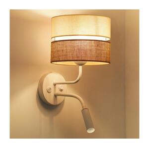 Brilagi Brilagi - Nástěnná lampa ROYAL YUTE 1xE27/15W/230V + 1xG9/6W béžová/krémová/bílá