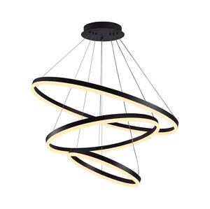 Brilagi Brilagi -LED Stmívatelný lustr na lanku CIRCLE LED/125W/230V 3000-6500K černá+DO