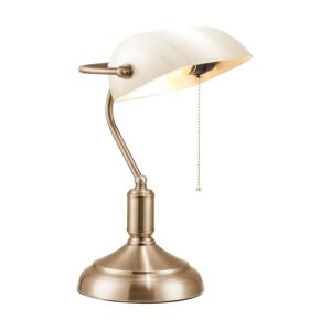 Brilagi Brilagi - Stolní lampa BANK OFFICE 1xE27/60W/230V mosaz/bílá