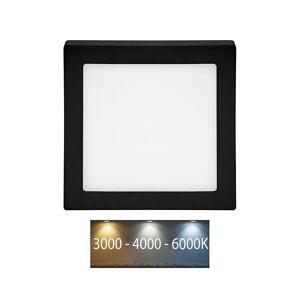LED-CSQ-CCT/12W/CR - LED Stropní svítidlo RAFA LED/12W/230V IP44 černá