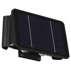 Greenlux LED Solární nástěnné svítidlo 4xLED/1,5W/3,7V IP54 černá
