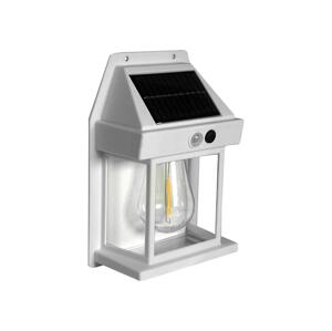 Greenlux LED Solární nástěnné svítidlo se senzorem LANTER LED/1W/3,7V IP44 bílá