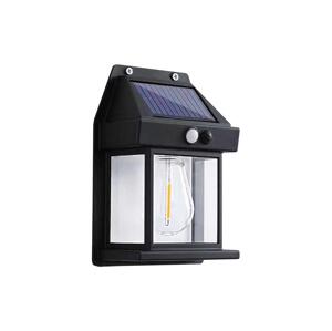 Greenlux LED Solární nástěnné svítidlo se senzorem LANTER LED/1W/3,7V IP44 černá