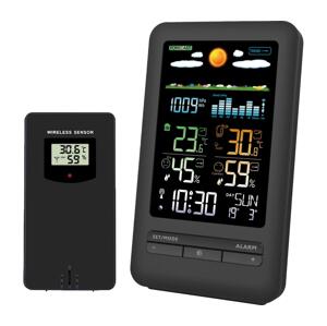 TE87 - Meteostanice s LCD displejem 2xAA černá