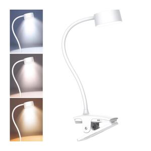 WO3001-W- LED Stm. flexib. lampa s klipem LED/2W/5V 3000/4000/6500K bílá