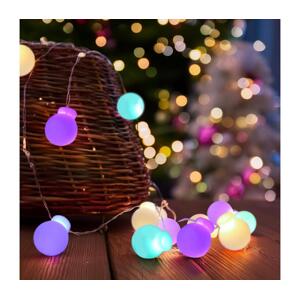 1v274 - LED Vánoční řetěz 40xLED/2xAA 4,3 m multicolor