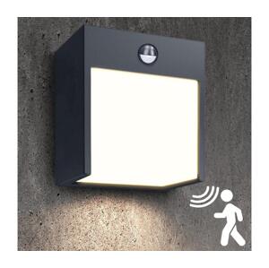 Brilagi Brilagi-LED Venkovní nástěnné svítidlo se senzorem TERNI LED/12W/230V antr. IP44