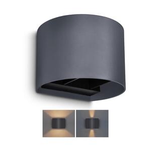 Brilagi Brilagi - LED Venkovní nástěnné svítidlo RONDO LED/6W/230V antracit IP54