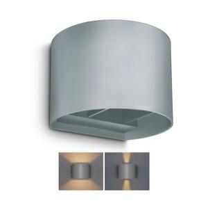 Brilagi Brilagi - LED Venkovní nástěnné svítidlo RONDO LED/6W/230V šedá IP54