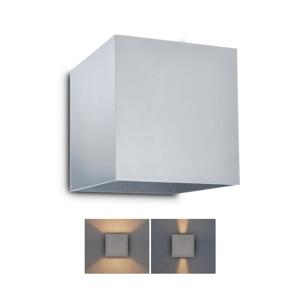 Brilagi Brilagi - LED Venkovní nástěnné svítidlo CUBE LED/6W/230V šedá IP54