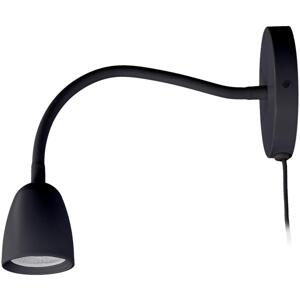WO54-B - LED Stmívatelná nástěnná lampička LED/4W/230V černá