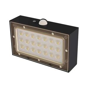LED Solární reflektor se senzorem pohybu LED/3,7V 1200mAh 4000K IP65 černá