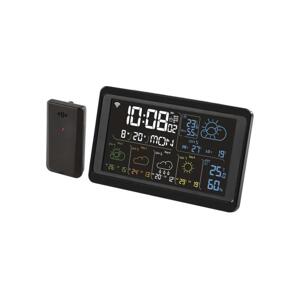 Meteostanice s LCD displejem GoSmart 5/230V Wi-Fi Tuya černá