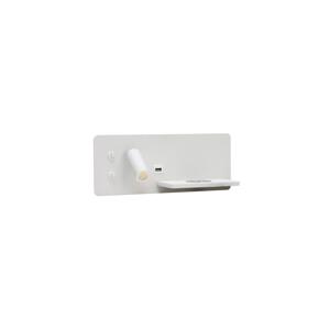 08285L-LED Nástěnné bod. svít. s pol., USB port. a bezdr. nab. LED/3W/230V