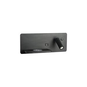 08288L-LED Nástěnné bod. svít. s pol., USB port. a bezdr. nab. LED/3W/230V