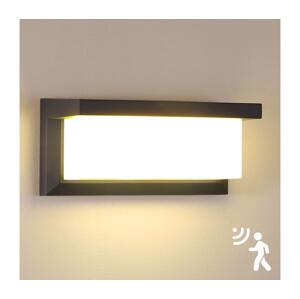 Brilagi Brilagi-LED Venkovní nástěnné svítidlo se senzorem BRICKY LED/12W/230V antr IP54