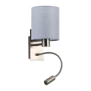 Brilagi Brilagi - LED Flexibilní nástěnná lampa 1xE27/25W/230V + LED/3W matný chrom/šedá