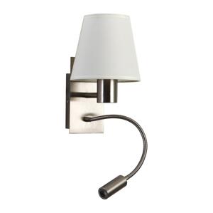 Brilagi Brilagi -LED Flexibilní nástěnná lampa 1xE27/25W/230V+LED/3W matný chrom/krémová