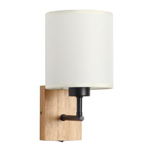 Brilagi Brilagi - Nástěnná lampa 1xE27/25W/230V dub/černá/krémová