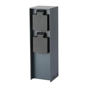 Brilagi Brilagi - Venkovní zásuvkový sloupek PILLAR 2Z 230V IP44 antracit