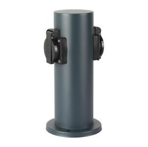Brilagi Brilagi - Venkovní zásuvkový sloupek PILLAR 2Z 230V IP44 antracit