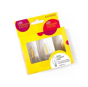 SADA 3x LED Náhradní žárovka CONE E10/20V/0,1A čirá