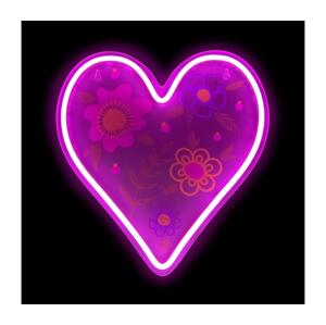 2Kids Toys 2Kids Toys - LED Neonová nástěnná dekorace LED/USB srdce