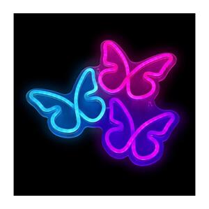 2Kids Toys 2Kids Toys - LED Neonová nástěnná dekorace LED/USB motýli