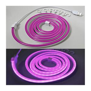 LED Flexibilní pásek NEON LED/5V 1,8 m fialová