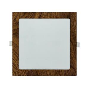 LED Podhledové svítidlo SQUARE LED/18W/230V 4200K 22x22 cm hnědá