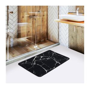 Koupelnová předložka MARBLE 40x60 cm černá