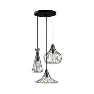 Lustr na lanku MEZOPOTAMYA 3xE27/40W/230V černá