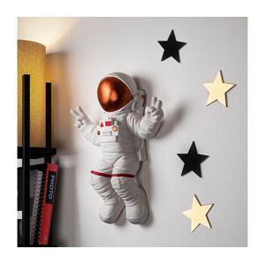 Nástěnná dekorace 47x35 cm astronaut měděná