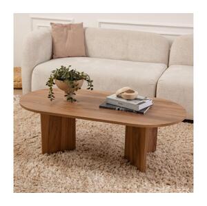 Konferenční stolek OVAL 60x120 cm hnědá