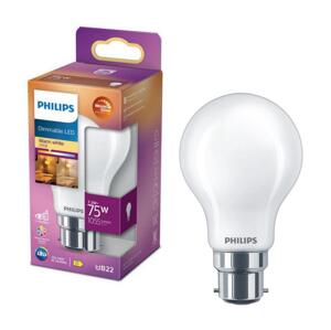 Philips LED Stmívatelná žárovka Philips Warm Glow B22/7,2W/230V 2200-2700K CRI 90