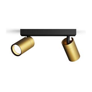 Philips Philips - Koupelnové bodové svítidlo IDRIS 2xGU10/5W/230V IP44 černá/zlatá