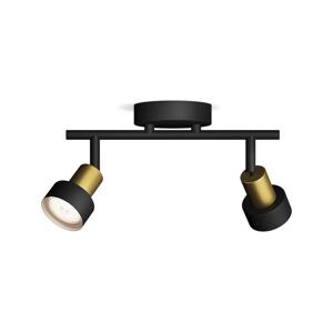 Philips Philips - Bodové svítidlo CONDUIT 2xGU10/5W/230V černá/mosaz