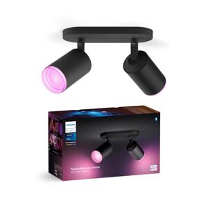 Philips Philips - LED RGBW Stmívatelné bodové svítidlo Hue FUGATO 2xGU10/4,2W/230V černá