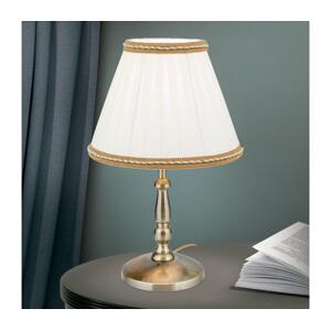 Orion Orion LA 4-1084/1 - Stolní lampa TONIA 1xE27/60W/230V pr. 25 cm bílá/bronz