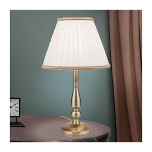Orion Orion LA 4-1085/1 - Stolní lampa TONIA 1xE27/60W/230V pr. 30 cm bílá/bronz