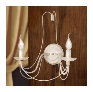 Orion Orion WA 2-809/2 - Nástěnná lampa VELA 2xE14/40W/230V bílá/zlatá/patina
