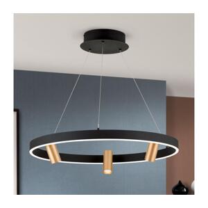 Orion Orion HL 6-1667/3-LED Stmívatelný lustr na lanku BERLIN LED/50W/230V černá/zlatá