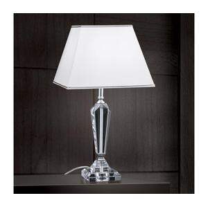 Orion Orion LA 4-1201 - Křišťálová stolní lampa VERONIQUE 1xE27/60W/230V bílá/chrom