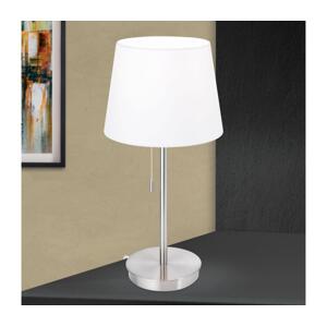 Orion Orion LA 4-1205/1 - Stolní lampa s USB portem LUDWIG 1xE27/40W/230V bílá/chrom