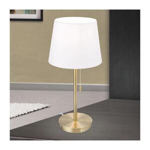 Orion Orion LA 4-1205/1 - Stolní lampa s USB portem LUDWIG 1xE27/40W/230V bílá/zlatá