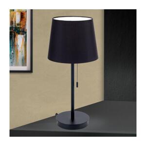 Orion Orion LA 4-1205/1 - Stolní lampa s USB portem LUDWIG 1xE27/40W/230V černá