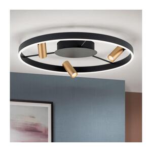 Orion Orion DL 7-686/3-LED Stmívatelné strop. svítidlo BERLIN LED/50W/230V černá/zlatá